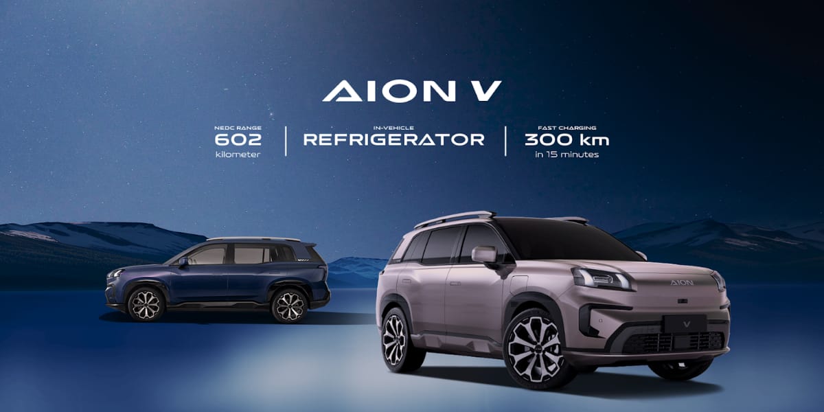 Mobil Listrik GAC Aion V di Dealer Aion Jakarta